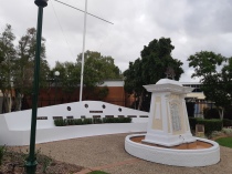 FIrst time we went to theatre, we found a park nearby where a public library and the Beenleigh war memorial is. I decided to pay my respects upon our return.. Copyright Lloyd Marken.